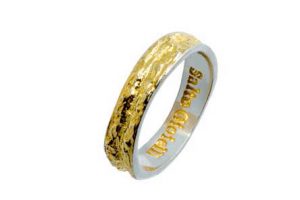 Silver Ring with gilding