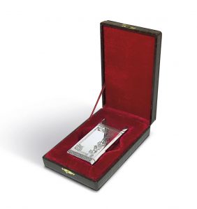 Silver Cigarette case rhodium plated
