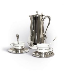 Silver Coffee set rhodium plated